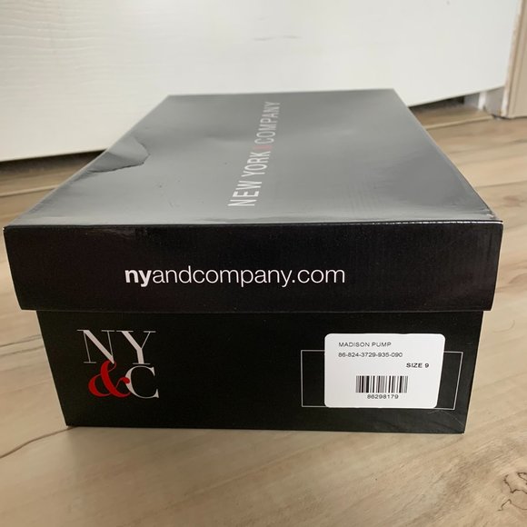 New York & Company Women's Madison Pump, Colorblock Black/Beige, size 9, NIB - Picture 9 of 9